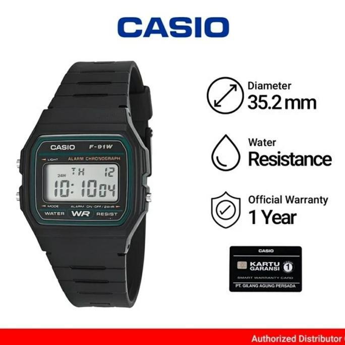 CASIO GENERAL F91W3DG / F-91W-3DG / F91W ORIGINAL