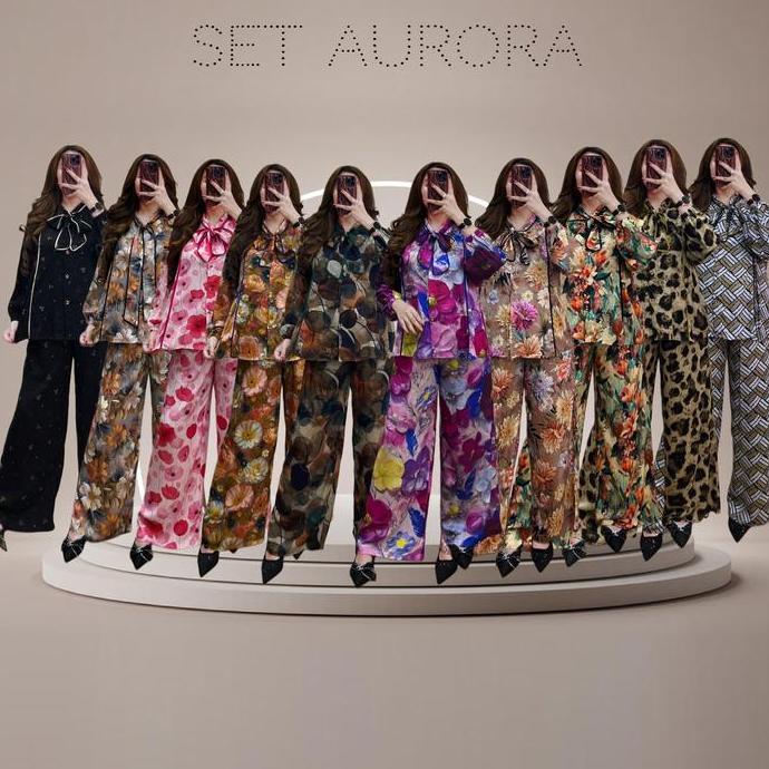 Set Aurora by vn store fashion Bahan Rayon Pr Model Terbaru