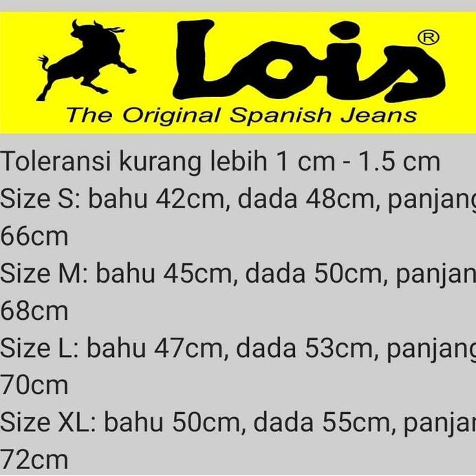 JAKET DENIM MERK LOIS ORIGINAL REGULER TERBARU HITAM