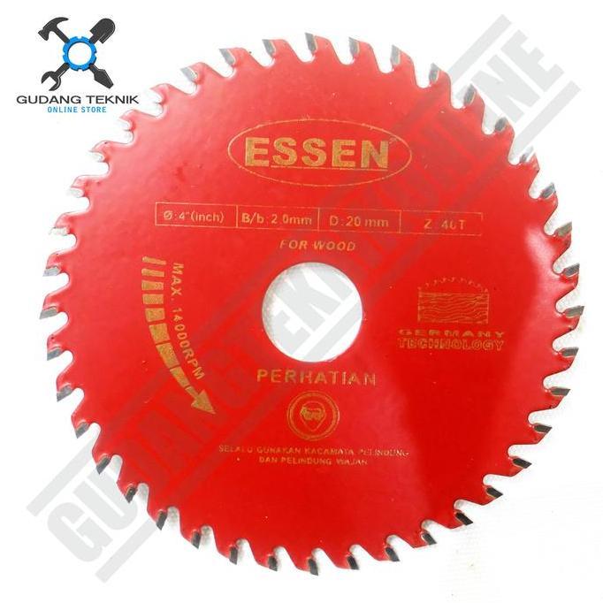 DELLINE Mata Pisau KAYU Circular Saw ESSEN 4" 24T 40T Circular Saw Blade