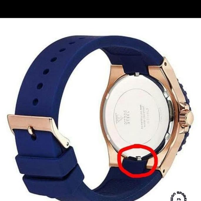 Strap Tali Jam Tangan Guess GS gww0248G5 W0247G3 Pria Rubber