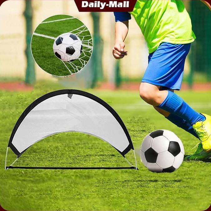 ZASSAT 82x48cm Latihan Bola Sepak Foldable Kecil Anak / Mainan Gawang Sepak Bola / Latihan Bola Sepa