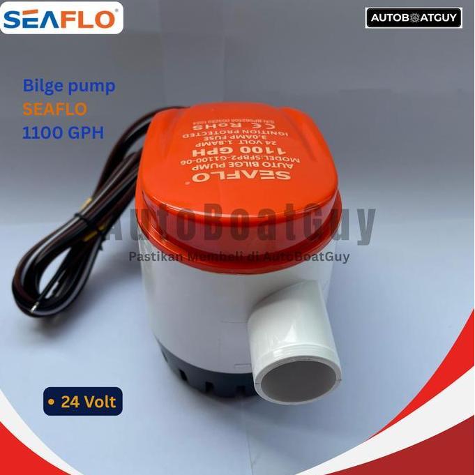 Bilge Pump Otomatis SEAFLO 1100 GPH 12V/24V (Pompa Celup Kapal 1100GPH)