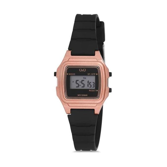 Jam Tangan Anak Wanita Q&Q QnQ Digital Strap Karet LLA2J806Y Original