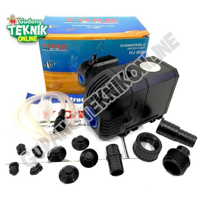 WALMERA Pompa Air Celup Akuarium YORK HJ-600 Submersible Pump Aquarium Celup