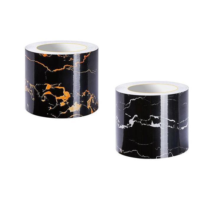 ZASSAT 10cm*5m Wallpaper Dinding Sticker Lis Pinggir Keramik Dinding Tahan Air