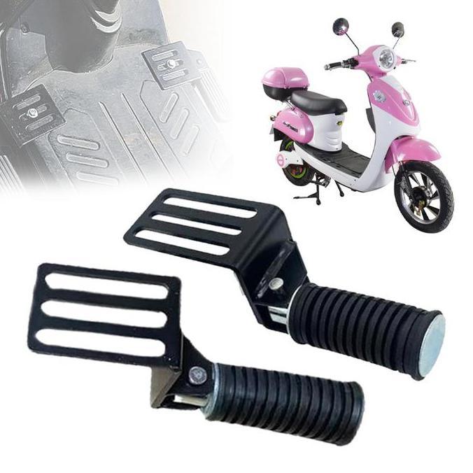 Pijakan Kaki Depan Sepeda Listrik Motor 1 Pasang Pootstep Depan Universal Pijakan Kaki Depan