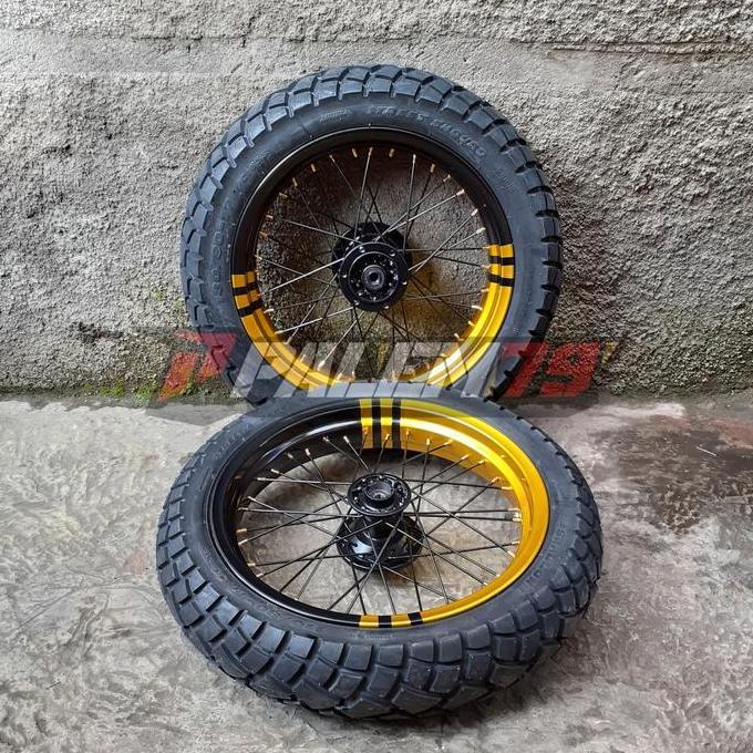 Wheelset Warna Supermoto KLX 150 S L BF Dtracker Paket Ban 17 300 350