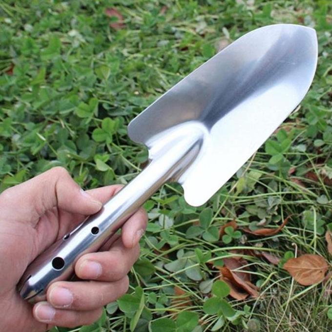 LEONAB Skop Kebun Tanah 27cm Taman Trowel Shovel Mini Sekop Berkebun Sekop Pasir Stainless