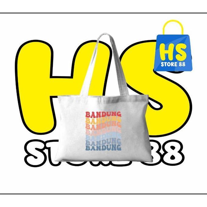 New TOTEBAG BANDUNG  - TOTE BAG BANDUNG - OLEH OLEH BANDUNG - SOUVENIR BANDUNG - TAS BANDUNG Wanita