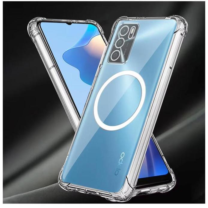 Case  untuk Oppo A16 MAGSAFE Wireless Magnetic Anti CRACK KORI Bumper Magnetic Clear Softcase