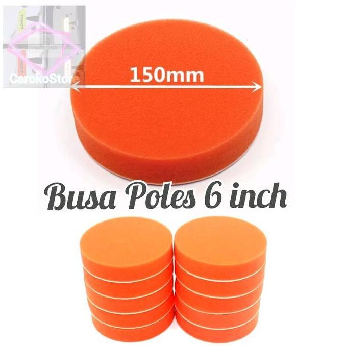Busa Poles 6 inch 150mm velcro wax compound