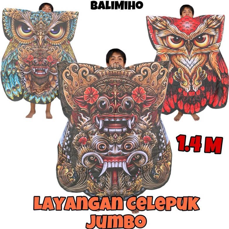 LUXIVAGALLERY LAYANGAN  CELEPUK PRINT JUMBO - LAYANGAN CELEPUK 1,4 METER - LAYANGAN BURUNG HANTU - L