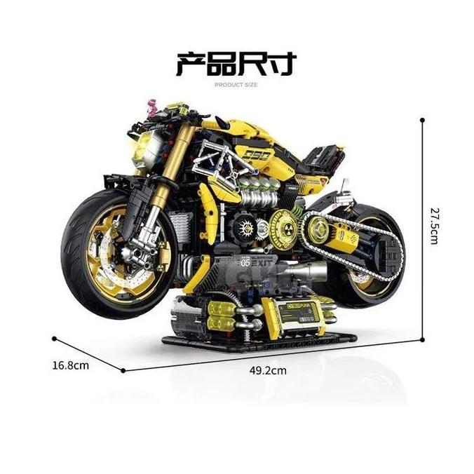 Brick Ducati Diavel Cyberpunk Guly Raceforge Bricks Balok Susun Kualitas Terbaik Harga Termurah