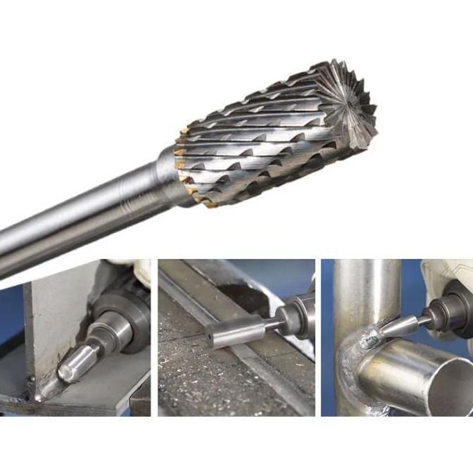 IYLBISC mata bor cun as 6mm x 8mm porting grinding gerinda besi