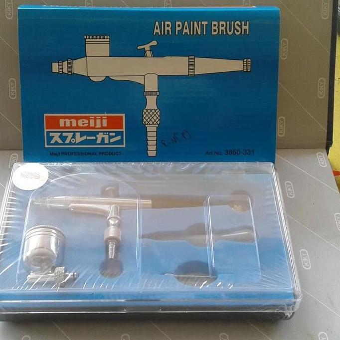 AHROKA pen brush MEIJI tabung samping mini spray gun air brush double action