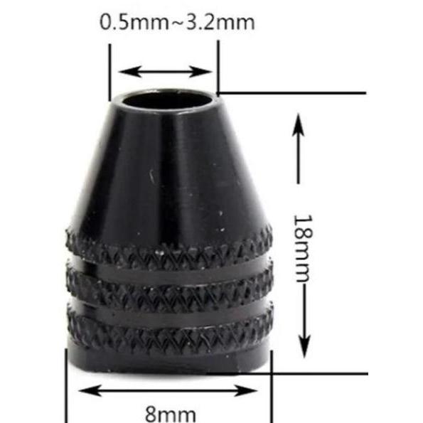 AHROKA Keyless chuck mini grinder Multi chuck tanpa collet untuk mini gerinda