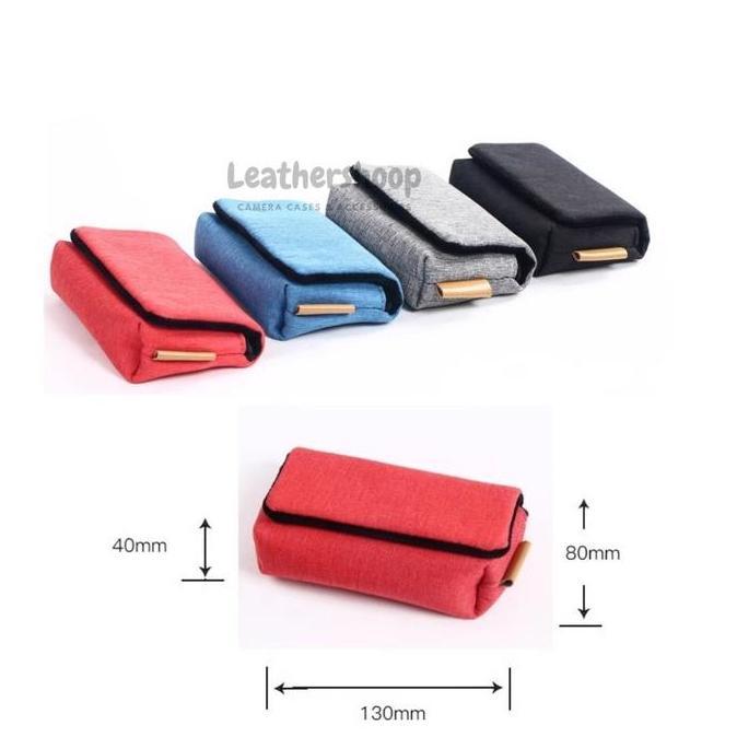 Pahseller_ - Pouch Linen Sarung Kamera Digital Pocket Rx100Ii Rx100Iii Zv-1F Zv-1M2 Hx99 Wx500 Sx740