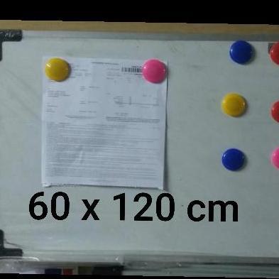 whiteboard magnetik 60 x 120 cm