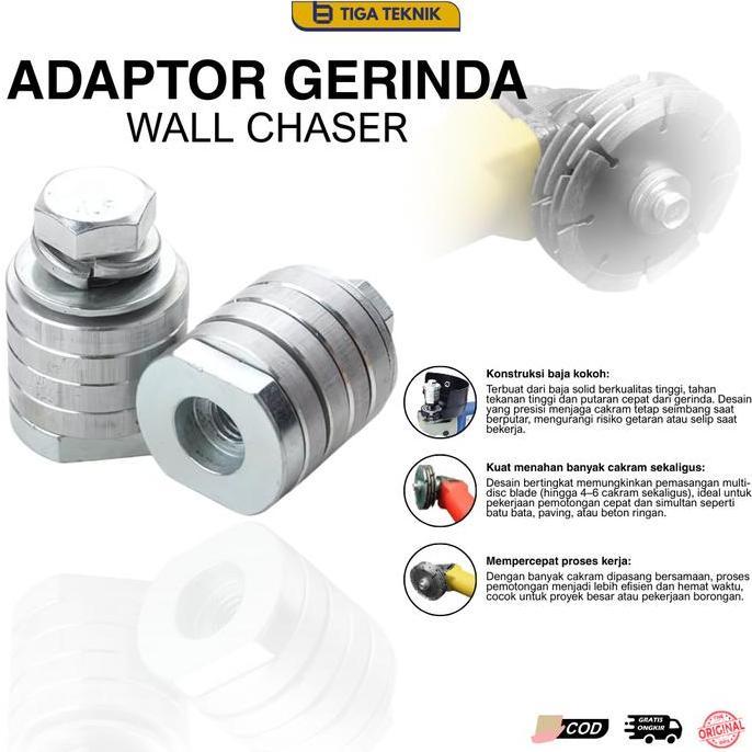LORASTA Ring Adaptor Gerinda untuk Mesin Bobok Tembok Beton