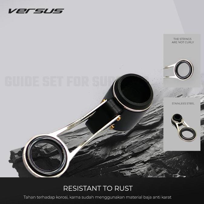 Guide Set Versus Surf Rod Casting | Sparepart Ring Guide Joran Versus Untuk Surf Rod Kuat & Tahan La