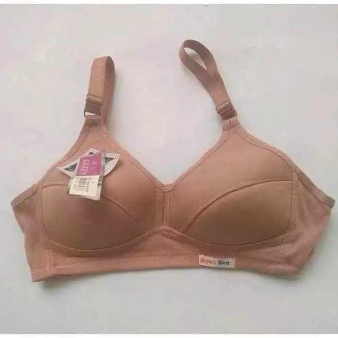 Cuci Gudang Obral 6 Pcs Sport Bra Wanita Tanpa Busa & Kawat Katun Size 34-42 Bh Remaja Dan Dewasa Cu