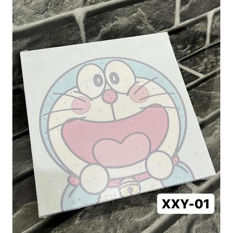 CANVAS PAINTING BY NUMBER / CANVAS KANVAS LUKIS UK 20X20 CANVAS PAINTING BY NUMBER TERMASUK CAT KUAS