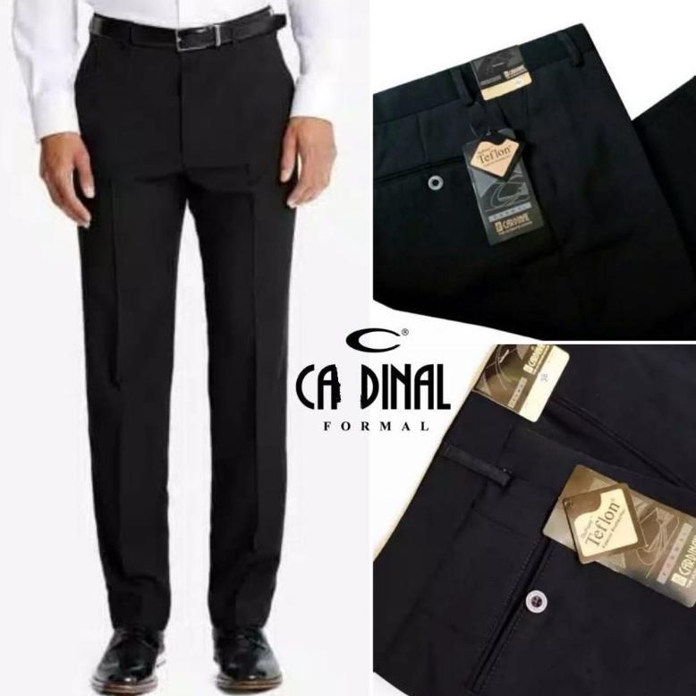Gratong Celana Formal Pria Kerja Standar Kantor Bahan Kain Teflon Size 27-40 Murah Adem Cadinal