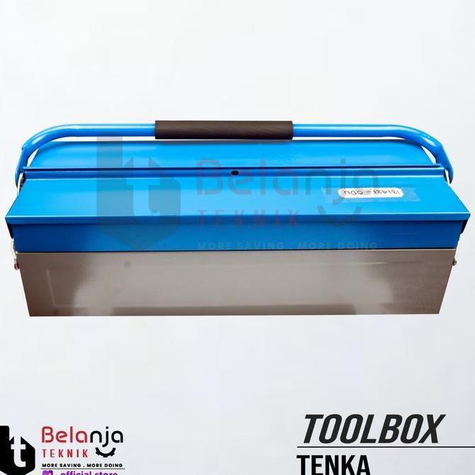 Tenka Toolbox Besi 2 Susun Tool Box Tempat Perkakas Metal 2 Tingkat