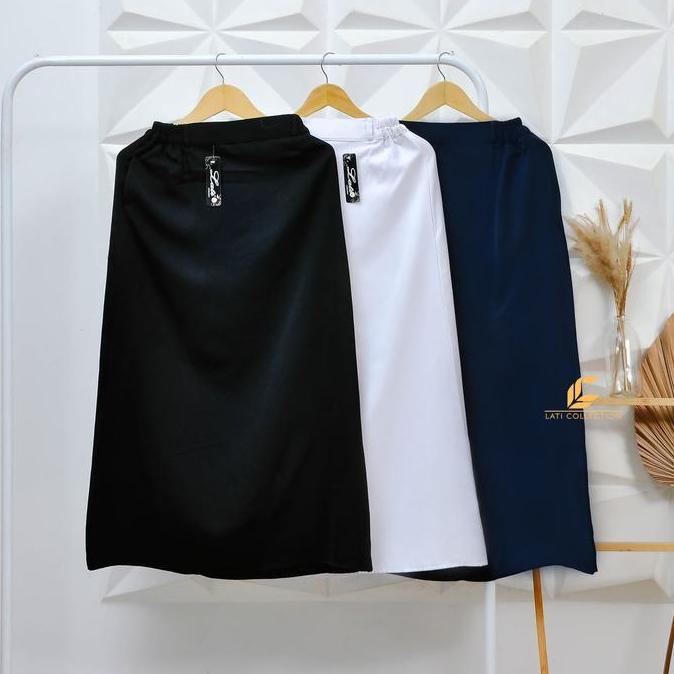 DISKON ROK KERJA LINE A ROK PANJANG WANITA KANTOR Casual Hitam Cewek Dewasa DISKON