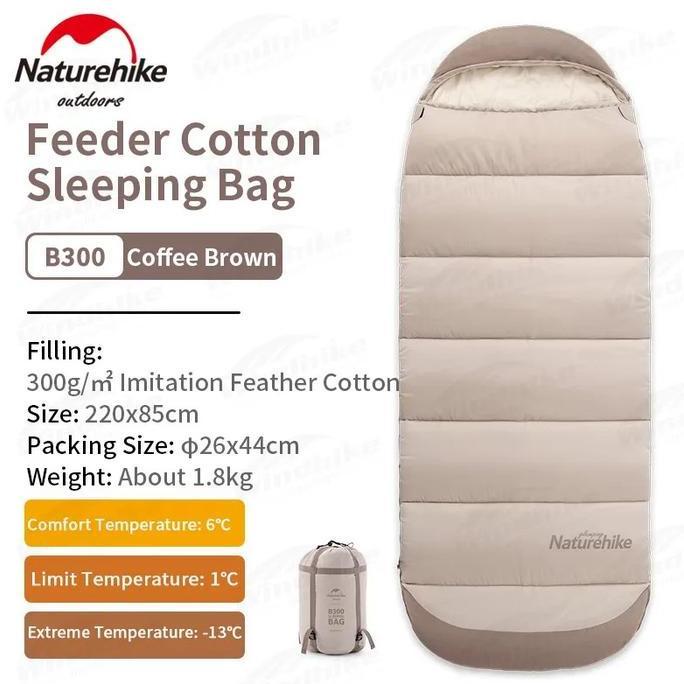 Sleeping Bag Feeder Naturehike B300 NH21MSD11 Kantong Tidur Camping Sleping Bag Gunung Sliping Bag S