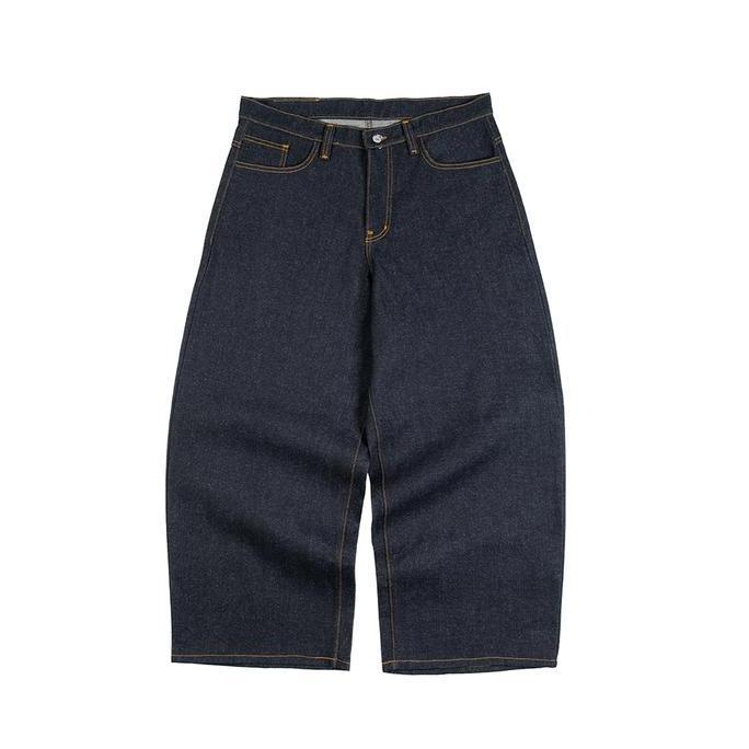 Forma Wide Raw Denim Pants by Money Alter / Celana Panjang Bahan Denim / Celana Unisex