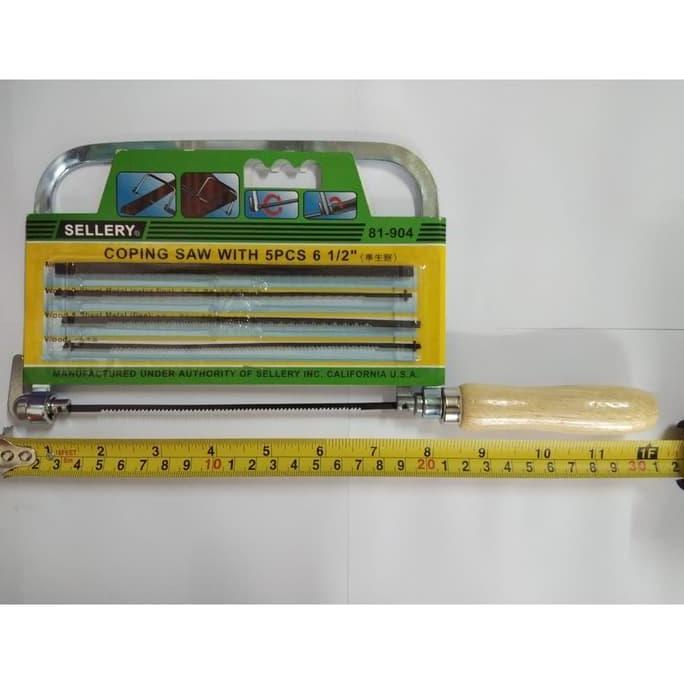 GAGANG GERGAJI TRIPLEX + MATA SET SELLERY KERAJINAN UKIR KAYU MR.DIY