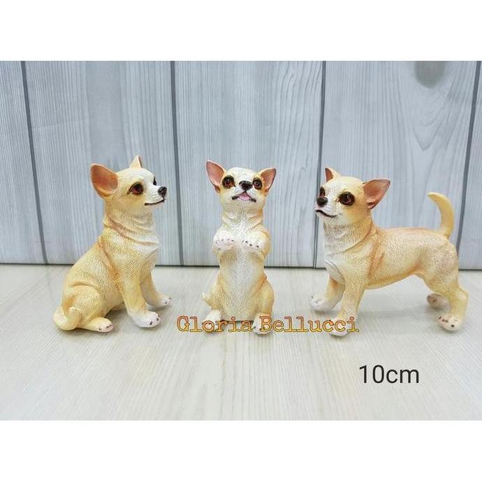 PATUNG PAJANGAN MINIATUR ANJING CIHUAHUA 3
