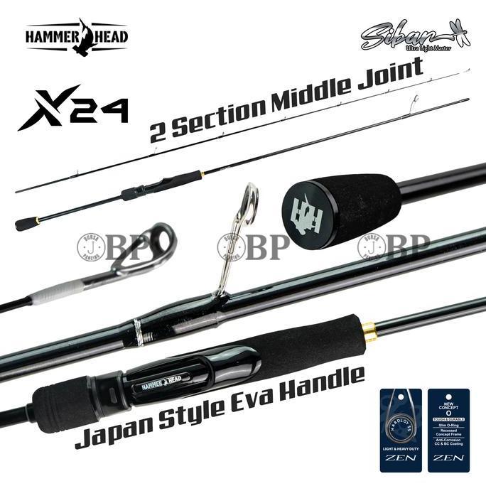 HAMMER HEAD Joran Spinning SIBAR Ultra Light UL Master S662UL S702UL X24 Solid Carbon EVA Handle 2 S