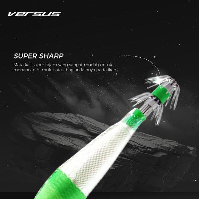 VERSUS Umpan Squid Jig Apollo Umpan Pancing Cumi Kilap Seawood 1 Pcs Berkualitas