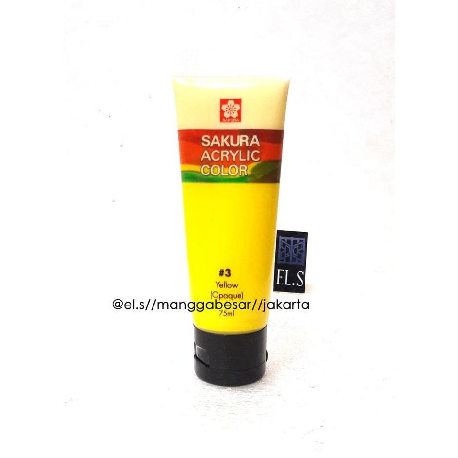 Sakura Acrylic Paint Yellow ( Cat Acrylic )