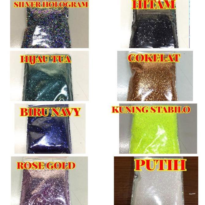 Bubuk Glitter  / Glitter Bubuk Kiloan / Glitter Bubuk Murah / Glitter Bubuk Bintang 1 kg Biru Gold