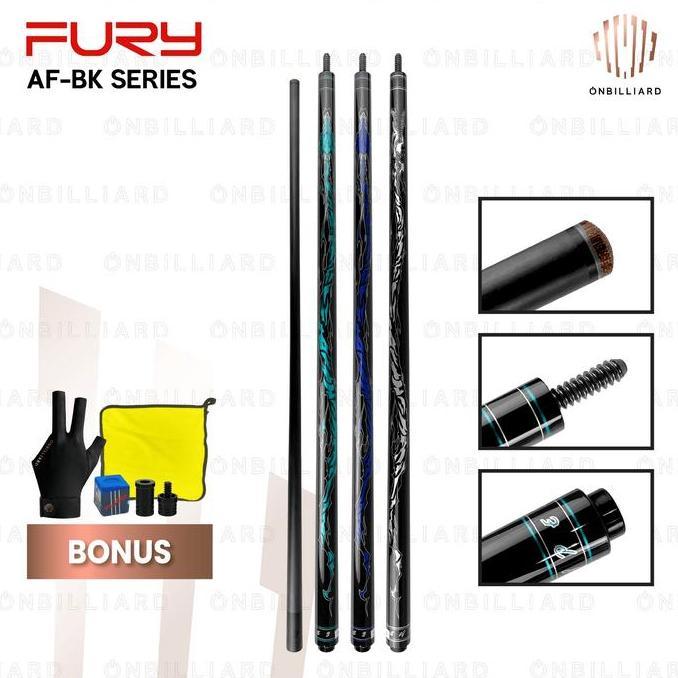 Fury Tempest Break AF-BK Series Cue Stick Stik Billiard Carbon