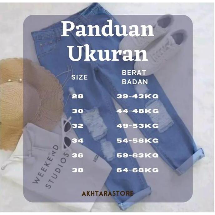 OOTD CELANA BOYFRIEND SOBEK JEANS CELANA JEANS ROBEK CELANA WANITA TERKINI TERLARIS OOTD