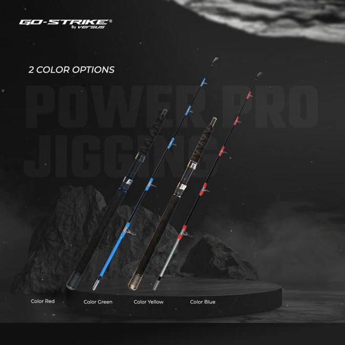 GOSTRIKE POWER PRO JIGGING Joran Pancing Spinning Solid Fiber Jigging Rod Medium Action