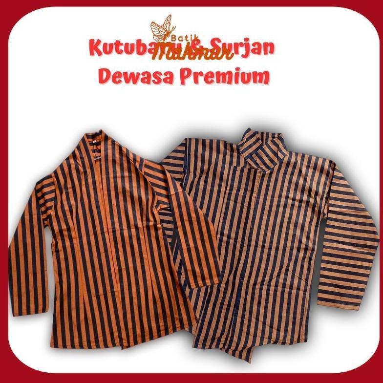 Surjan Kebaya Lurik Kutubaru Pria Wanita Bahan Premium Halus Alusan Baru