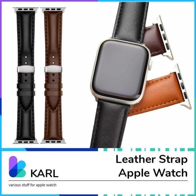 Leather Strap Apple Watch iWatch Tali Kulit Smartwatch All Size T55