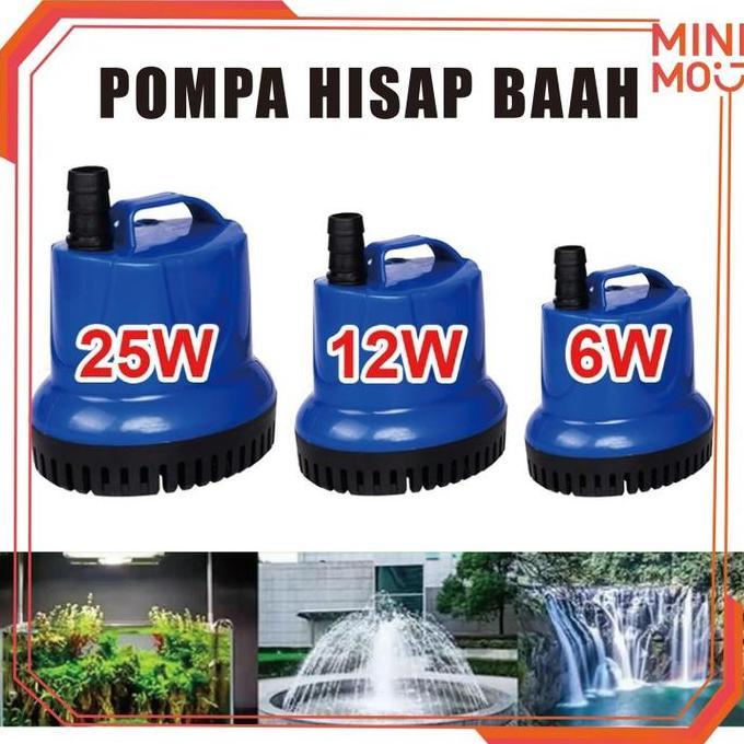 OVMIDEX Power Head Pompa Celup Filter Aquarium Low Watt untuk Sirkulasi Air yang Efisien di Kolam Ik