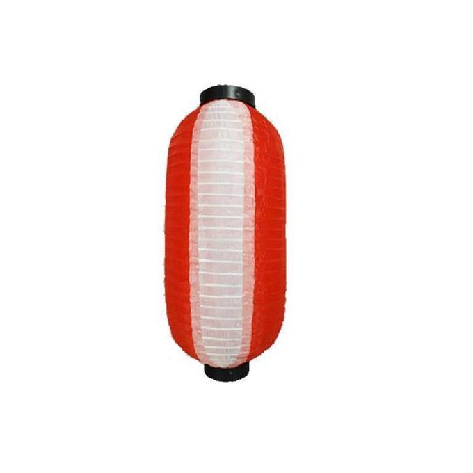 REDDAR 10inch Lampion Lonjong Merah Putih Lampion Capsule Lampion Merah Putih Lampion Gantung Merah 