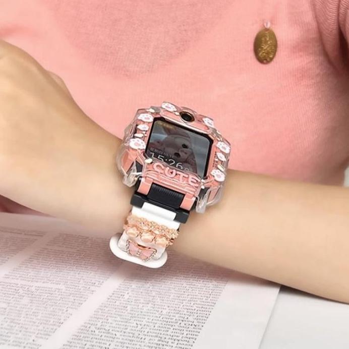 Imoo Watch Phone Protection Case Z1/Z1y/Q1/Q1y Tpu Bahan Transparent Printing Sanrio Print Untuk Lit