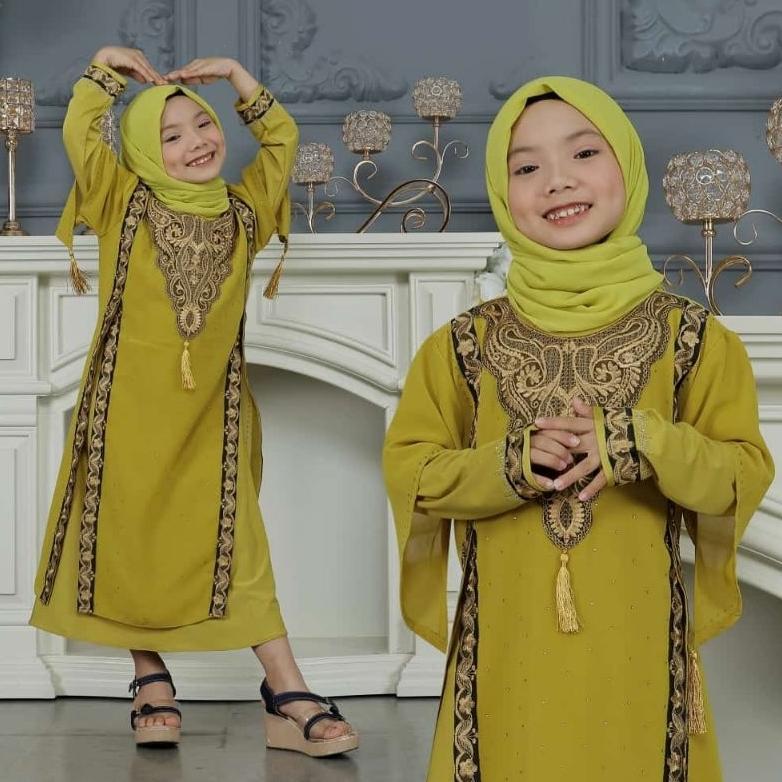 Terbaru Gamis Abaya Anak Irana Bahan Jersey Korea