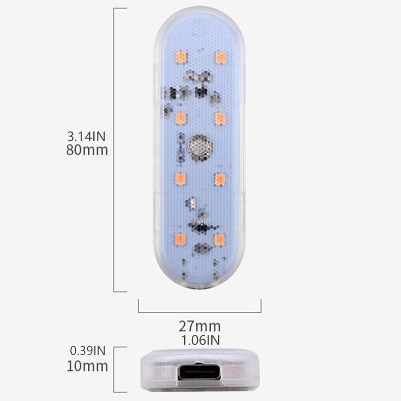 Unik Lampu Sentuh Led Mobil Mini Lampu Sentuh Lampu Ambient Auto Atap Langit-Langit Lampu Baca Led M