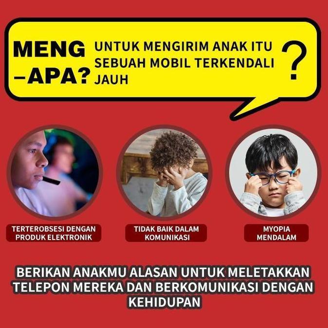 Xifa_nurabdilah - Funfin Mobil Olahraga RC  - 2 Warna, Putar & Lembut, Mainan Edukatif Anak - Contro
