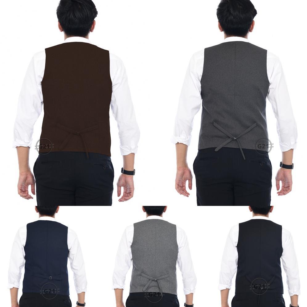 HOT Rompi Vest Jas Pria Formal Hitam Slimfit Kerja Kantor Premium High Quality Rompi Pria Formal Rom